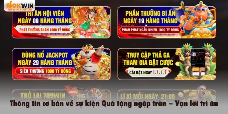 Thông tin cơ bản về sự kiện quà tặng ngập tràn – Vạn lời tri ân